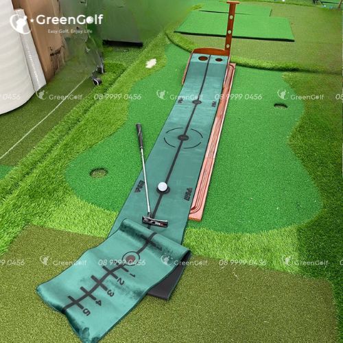 Thảm Tập Putting Golf Khung Gỗ Cao Cấp Thế Hệ Mới 2024