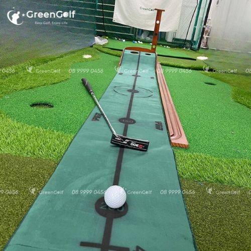 Thảm Tập Putting Golf Khung Gỗ Cao Cấp Thế Hệ Mới 2024