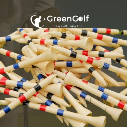 SET TEE GOLF GỖ ĐÁNH DẤU CHIỀU CAO - WOODEN GOLF TEE SET - PGM QT030