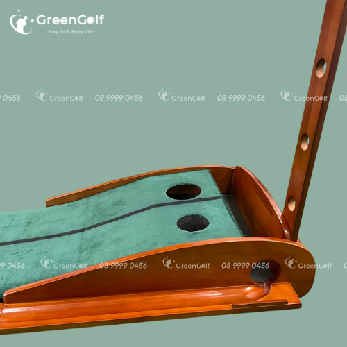 Thảm Tập Putting Golf Khung Gỗ Cao Cấp Thế Hệ Mới 2024