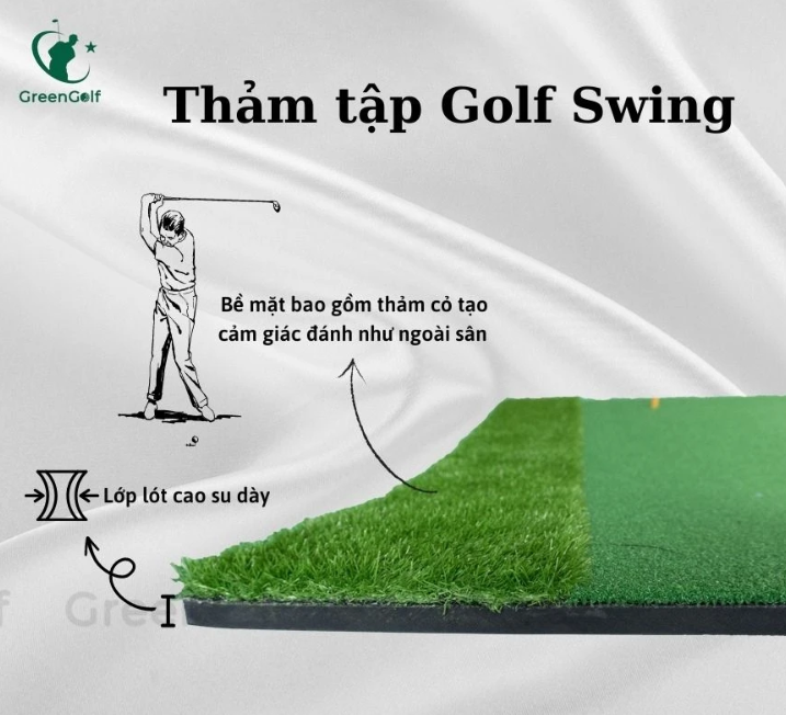 CBKZ5 -  Combo khung tập Golf chữ Z và thảm tập swing