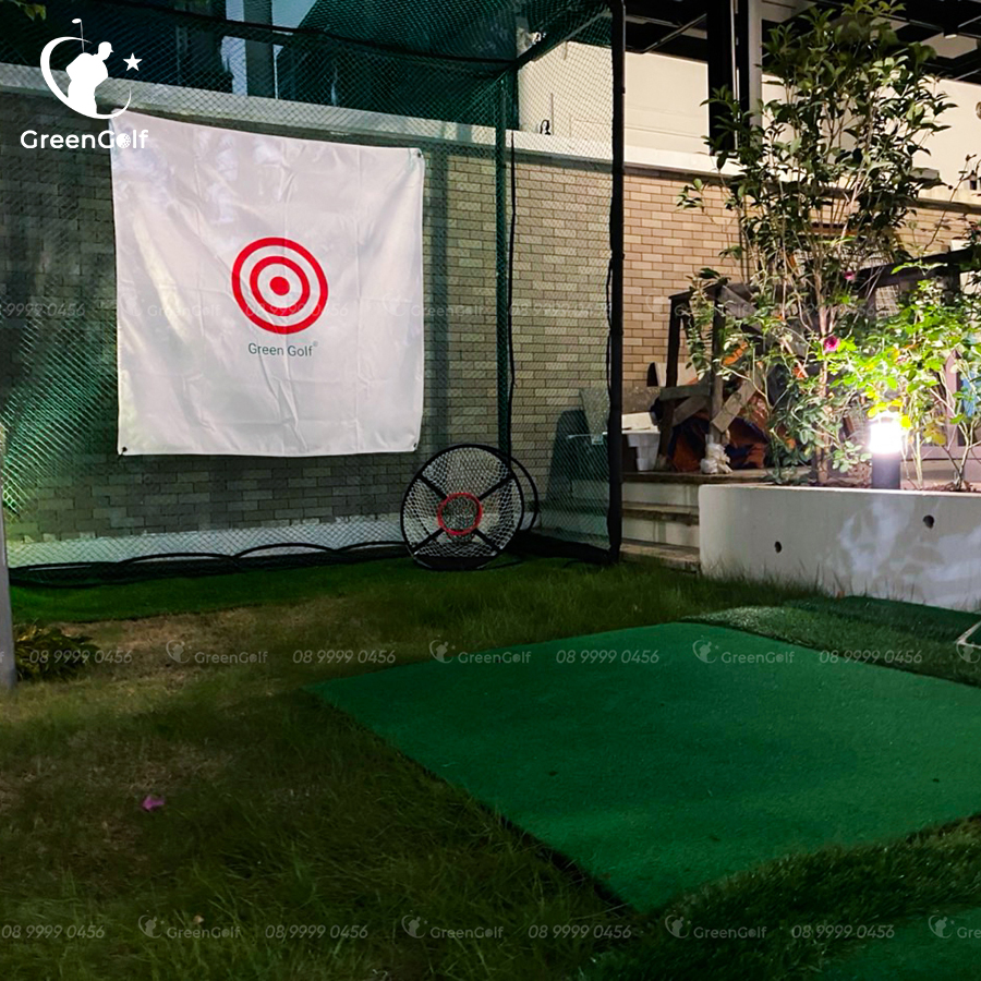 Combo Khung Tập Golf KT 2.5*2.5*1m + Thảm Tập Golf Swing 1.5mx1.5m + Thảm Cỏ Trải Sàn 2.5x1m - CBKL7