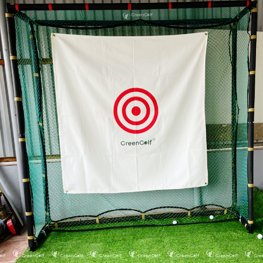 Combo Khung Tập Golf KT 2.5x2.5x1m + Thảm Tập Golf Swing 1.5mx1.5m