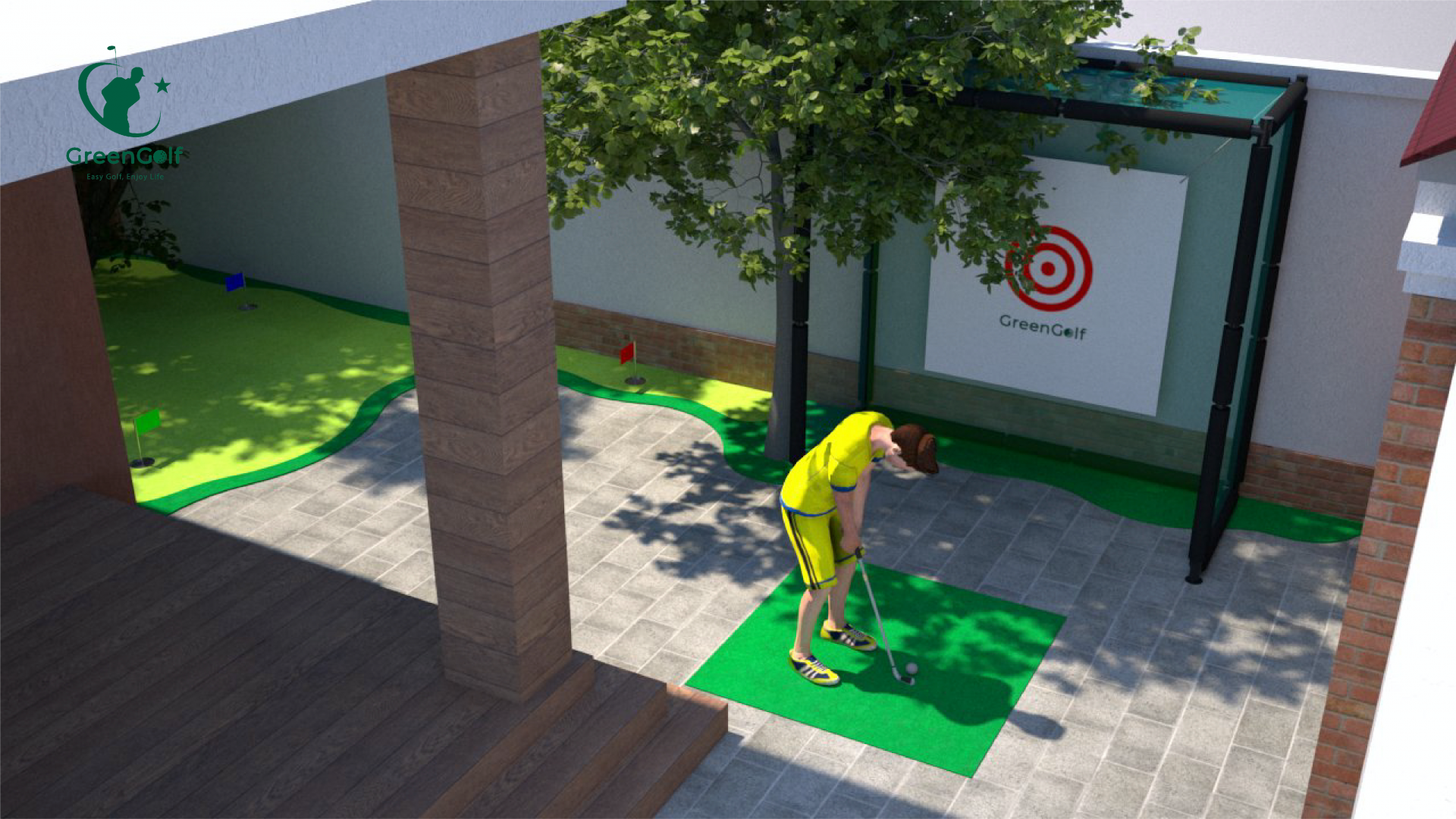 Khung tập Golf 2.5x2.5x1