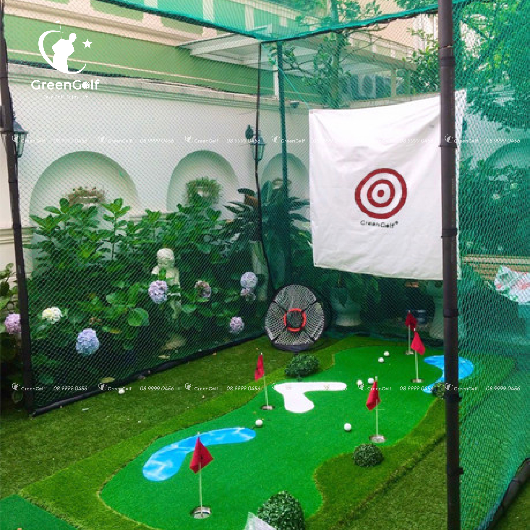 Combo Khung 2.5x2.5x2.5 + Thảm Swing 1.5mx 1.5m + Thảm cỏ 2,5x2,5 - CBKL6.5