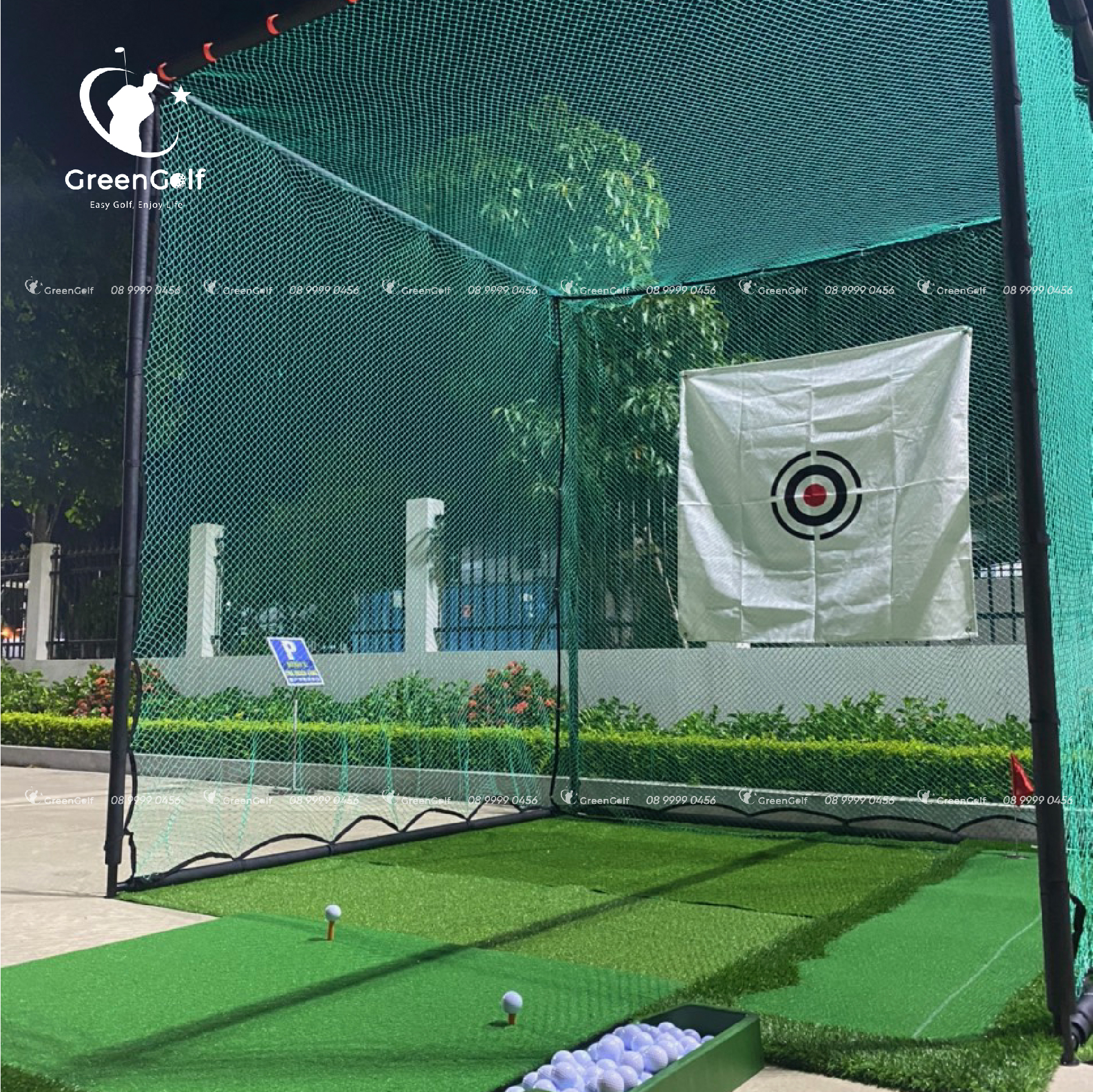 Combo Khung 2.5x2.5x2.5 + Thảm Swing 1.5mx 1.5m + Thảm cỏ 2,5x2,5 - CBKL6.5