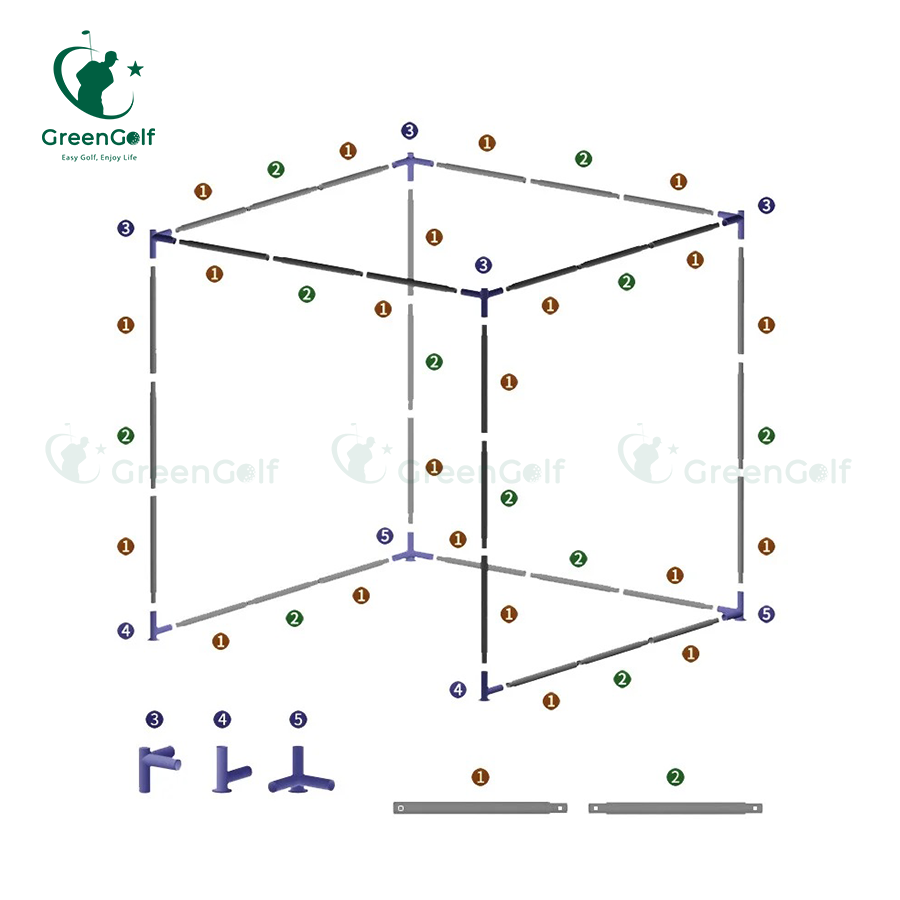 Khung tập Golf 3x3x3m