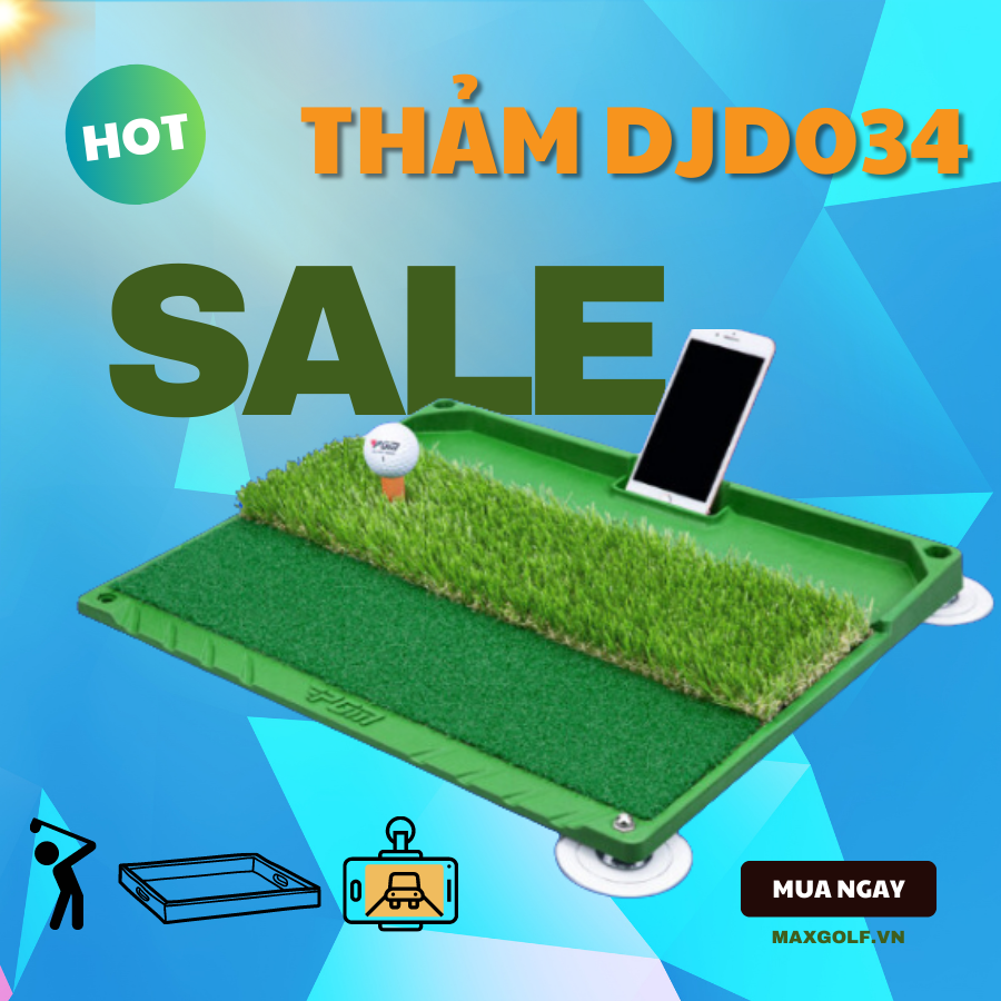 Thảm Tập Golf Kết Hợp Khay Đựng Bóng  - DJD034