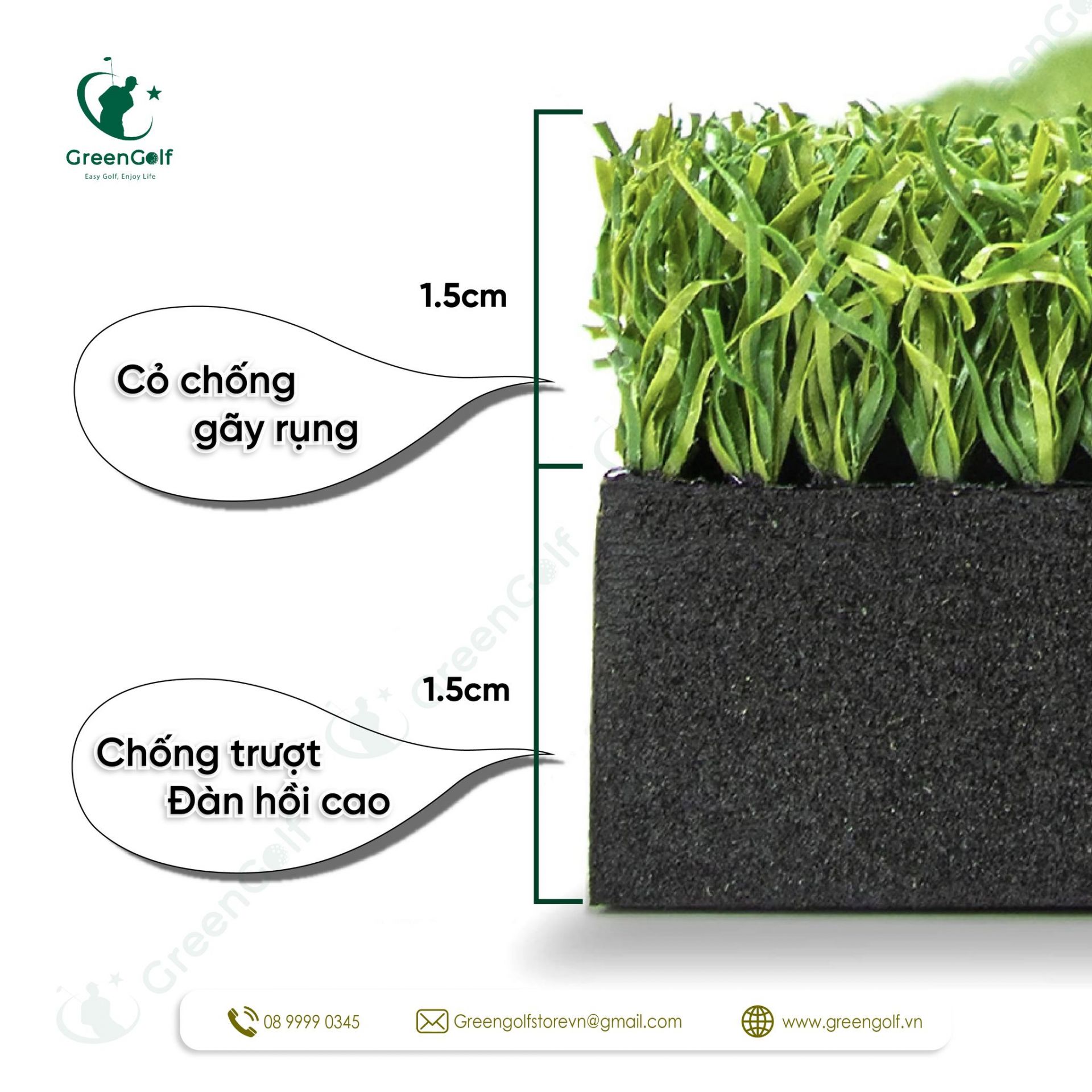 Combo Khung Tập Golf 3x3x3 +  Máy Nhả Bóng Tự Động + Thảm Swing 1.5x1.5 +  Thảm Cỏ Nhân Tạo 3x3m + Giỏ Chip Xanh + 25 Bóng Mới - CBKL12.6
