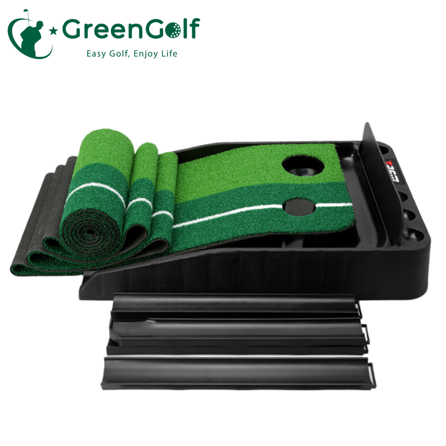Thảm tập golf nhựa đen