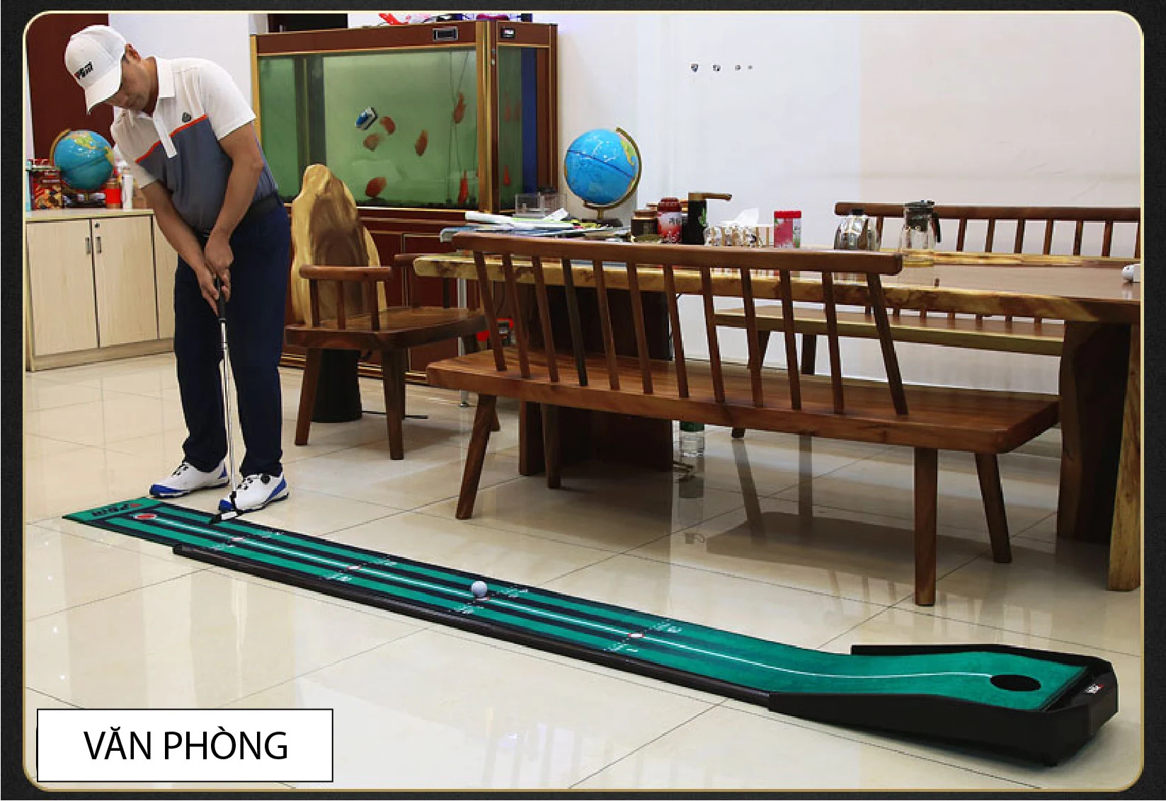 Thảm Tập Putting Điều Chỉnh Độ Dốc - PGM Slope Adjustable Golf Putting Mat - TL025