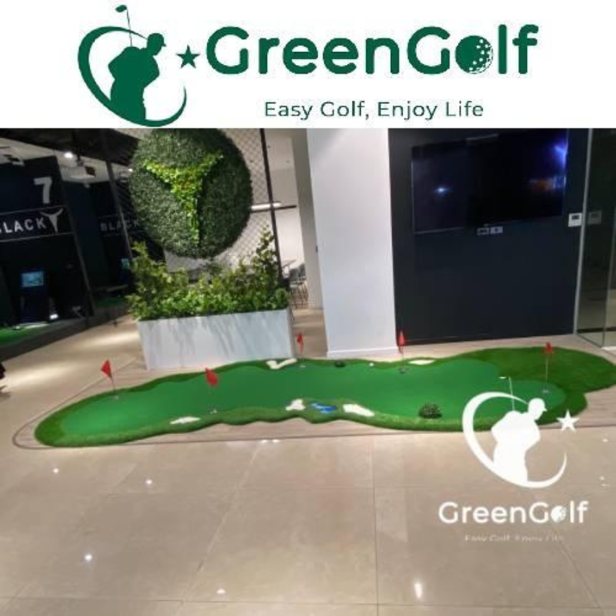 Thảm Tập Golf Cao Cấp 2x4.5m _ Thảm Putting 3D Thiết Kế Đẹp - TTP0245
