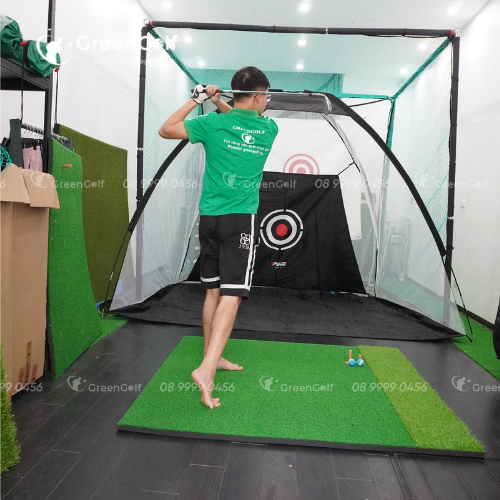 Combo Lều Tập Golf 2X3m + Thảm Tập Swing 1.5X1.5m + Tặng Kèm 3 Bóng Xốp Chơi Kỹ Thuật + 2 Tee