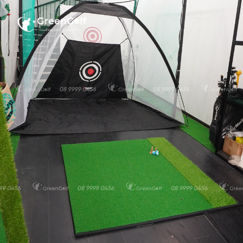 Combo Lều Tập Golf 2X3m + Thảm Tập Swing 1.5X1.5m + Tặng Kèm 3 Bóng Xốp Chơi Kỹ Thuật + 2 Tee