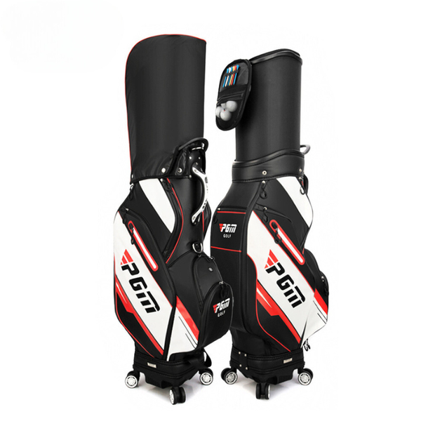 Túi Gậy Golf Fullset Nắp Cứng 4 Bánh Xe - PGM 4 Universal Wheel Retractable Golf Bag - QB064