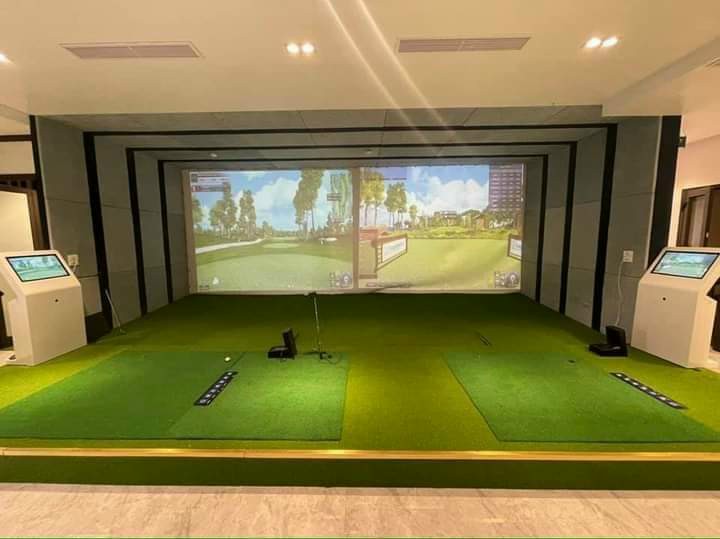 thi công phòng golf 3d
